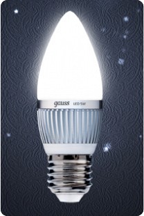 Лампа LED свеча 6(5)W E27 4100K