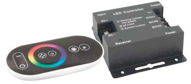 Контроллер LED RGB ленты 216/432Вт 12/24V IP20 Navigator