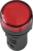 Лампа AD-22DS(LED)матрица d22мм красный 240В