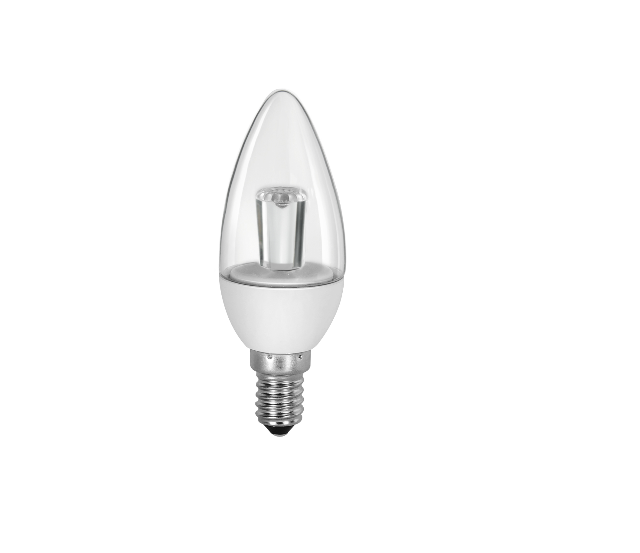 лампа свеча Dim LED 5Вт Е14 220В прозр-я т.- бел.
